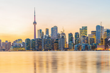 Fototapeta na wymiar Downtown Toronto city skyline, cityscape of Canada