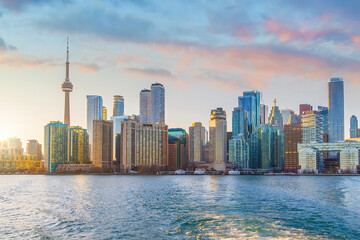 Downtown Toronto city skyline, cityscape of Canada - 587637360