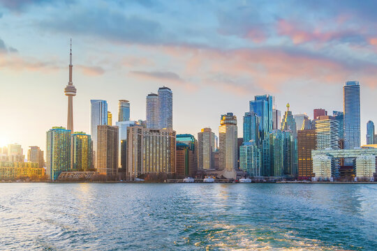 Downtown Toronto city skyline, cityscape of Canada