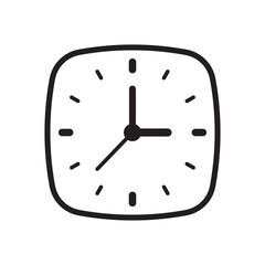 Clock icon, time icon. Vector illustration.