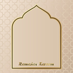 Islamic greetings card design ramadan kareem 