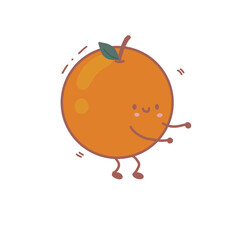 Dancing orange