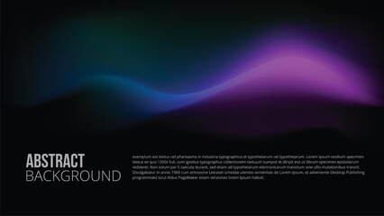 Naklejka premium Fluid poster cover with modern ultraviolet color. Dark purple abstract