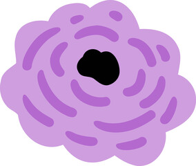 Flower cute hand drawn element clipart , summer vivid blossom floral clipart drawing PNG 