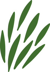 Leaf green branch element