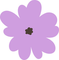 Violet flower element