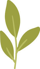 Leaf green branch element