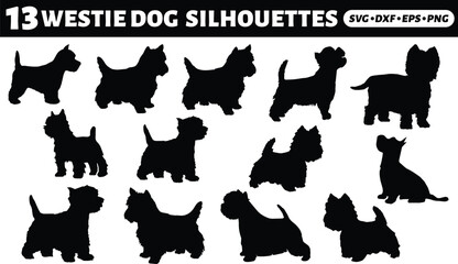 Westie Dog Silhouettes Bundle
