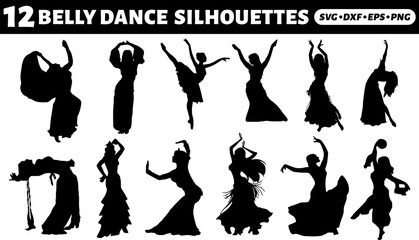 Belly Dance Silhouettes Bundle
