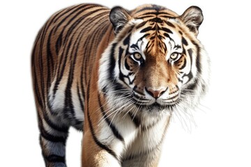 Fototapeta premium white bengal tiger isolated on white