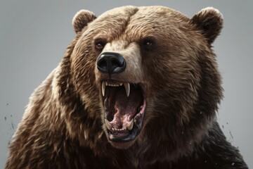 Fototapeta premium brown bear portrait