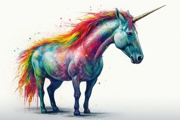 Obraz na płótnie Canvas Whimsical Unicorn