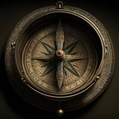 Compass. Generated by AI