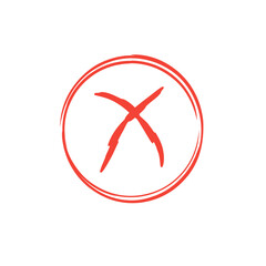 Obraz premium Hand drawn prohibition icon