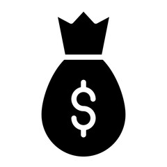 money bag glyph 