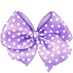 watercolor hand drawn cute silk bow