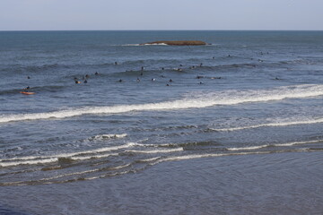 waves on the beach