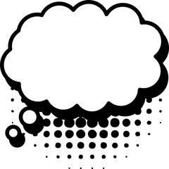 Obraz premium Thinking bubble png graphic clipart design
