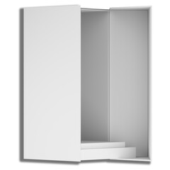 PSD 3d box stand packaging mockup