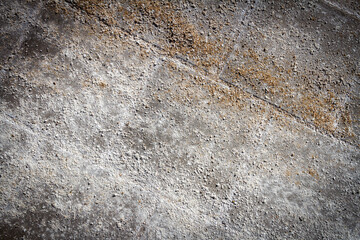 Close up of salt coverred sidewalk texture