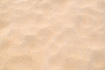 Fototapeta na wymiar Close up Nature Beach Sand Soft Texture In Summer Sun.