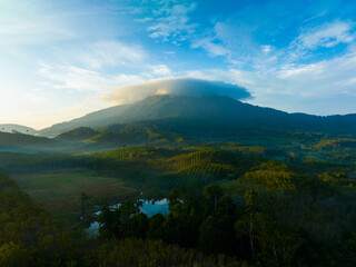 morning in the mountains