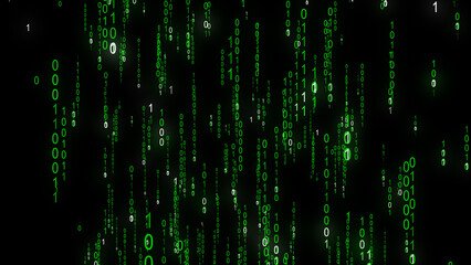 Vast and Intricate Network of Digital Binary Code © Nilang