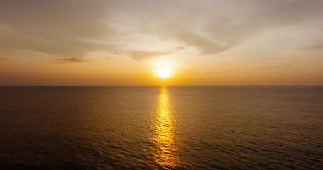 sunset in the sea