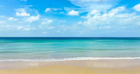 beach with sky and clouds