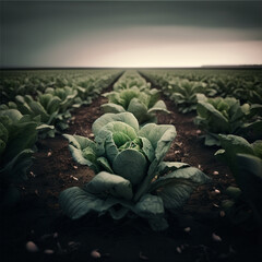 A lot of freshly picked lettuce leaves