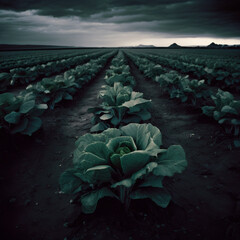 A lot of freshly picked lettuce leaves