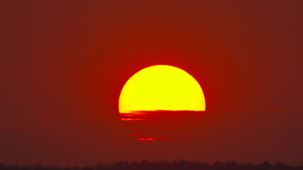 sunset in the mountains