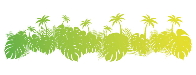 sfondo, piante, vegetazione tropicale lussureggiante, © xyz+