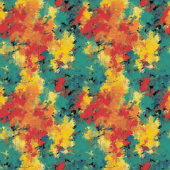 Seamless pattern with abstract painting. Generative AI	