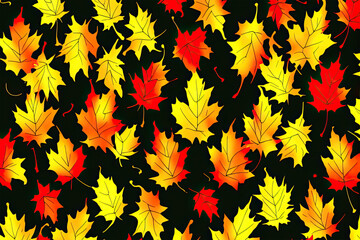 Autumn Leaf Background. Generative AI