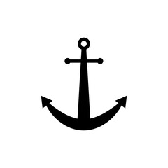 ship anchor logo icon silhouette
