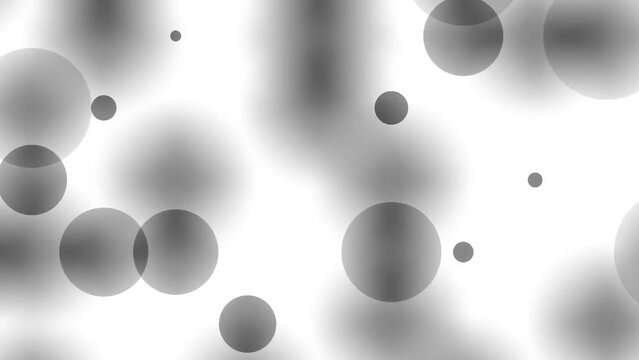 Multi kaleidoscope with 201 black and white frames of circular shapes