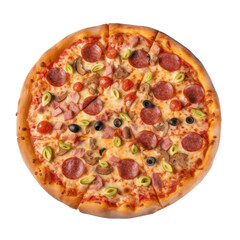 Nice Composition Photography of Pizza on a Transparent Background - Generative AI