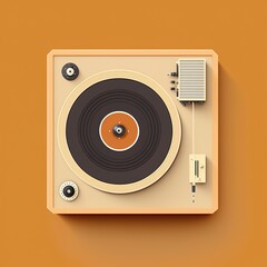 Record player. Generated by AI