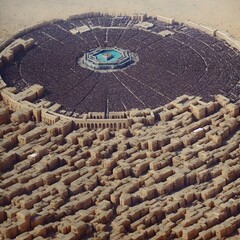 Ancient City Illustration, Ai