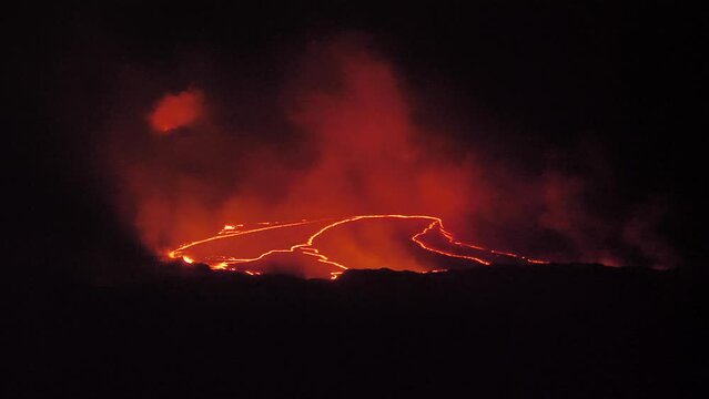 Hawaiian Big Island Volcano Lava flow