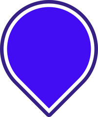 Badge Police Icon Fill with Outlines