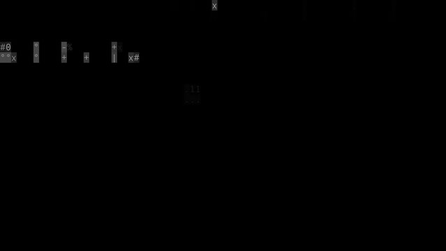Glitch art digital character code set overlay noise transition for video editing 4k