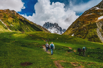 Trekking in the Caucasus.