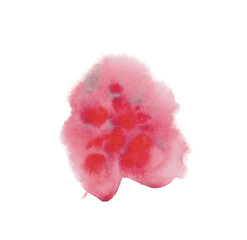 Watercolour pink stain pink color. High quality illustration