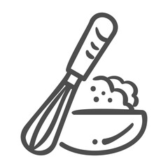 whisk handdrawn icon