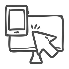 responsive handdrawn icon