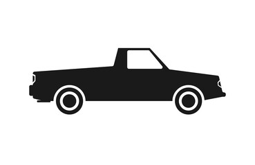 The usual icon of a two-seater pickup	