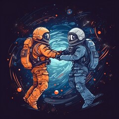 astronaut on the moon