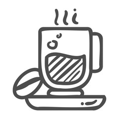 coffee handdrawn icon
